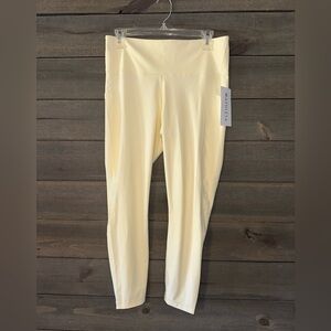 NWT ATHLETA Light Yellow Leggings